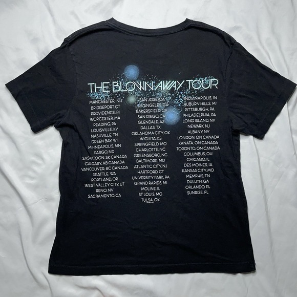 Carrie Underwood The Blown Away Tour Womens Graphic T Shirt Black Cotton Medium - Picture 6 of 13